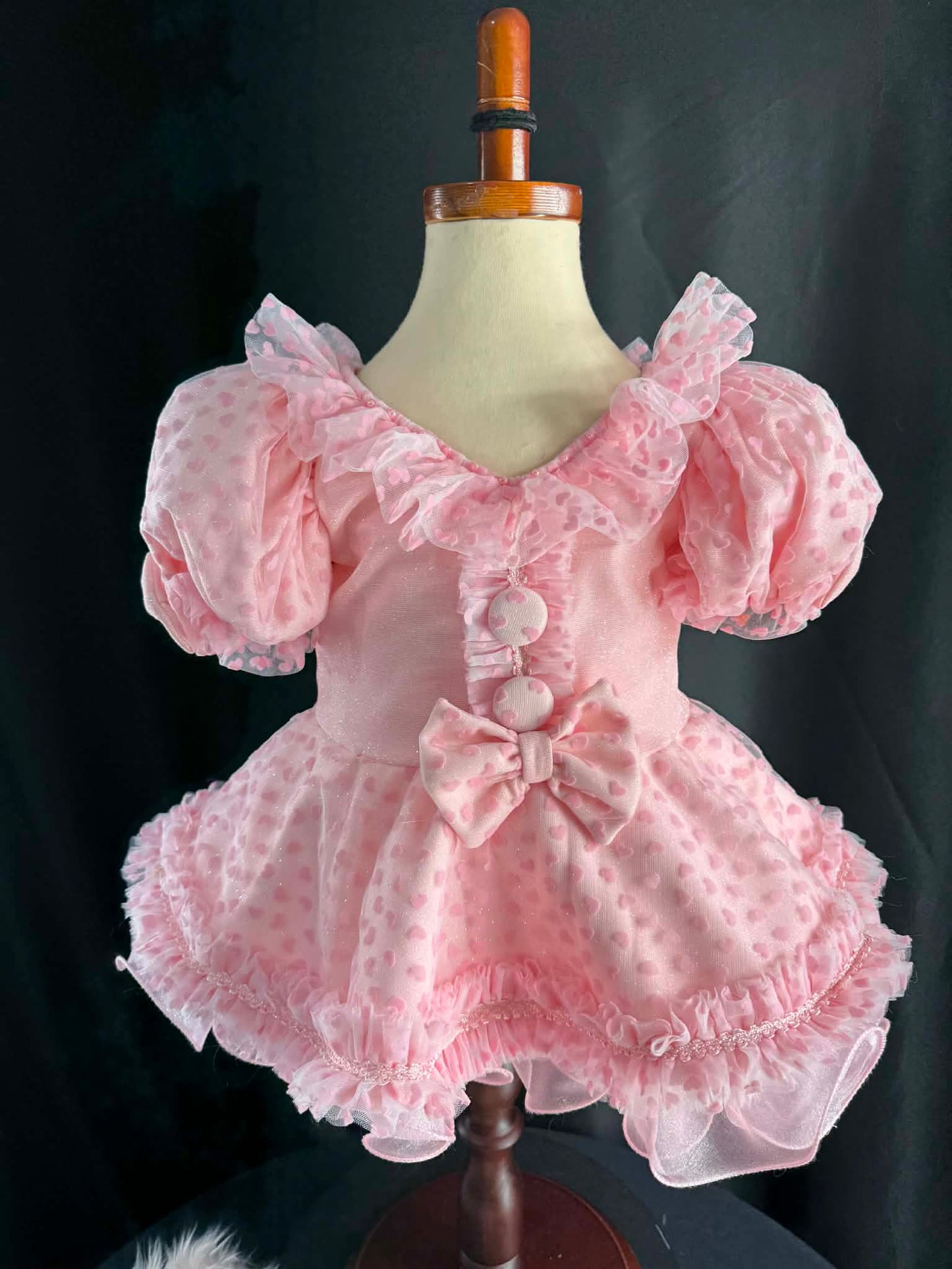 18/3 Soft Pink Hearts Dress by Parisian Bridal