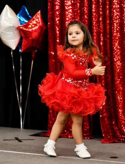 3/5 Fire Red Dress by Connie Hobson