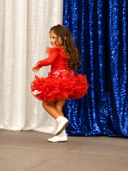 3/5 Fire Red Dress by Connie Hobson