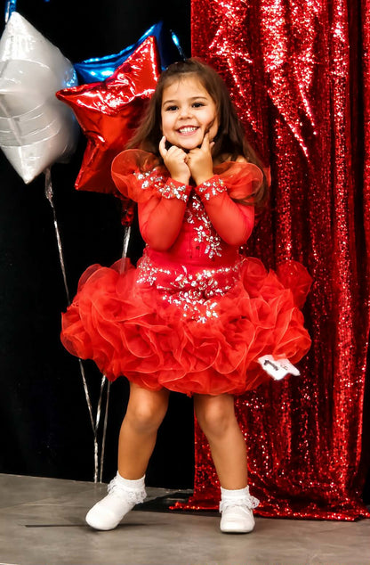 3/5 Fire Red Dress by Connie Hobson