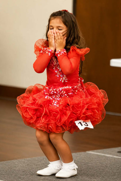 3/5 Fire Red Dress by Connie Hobson