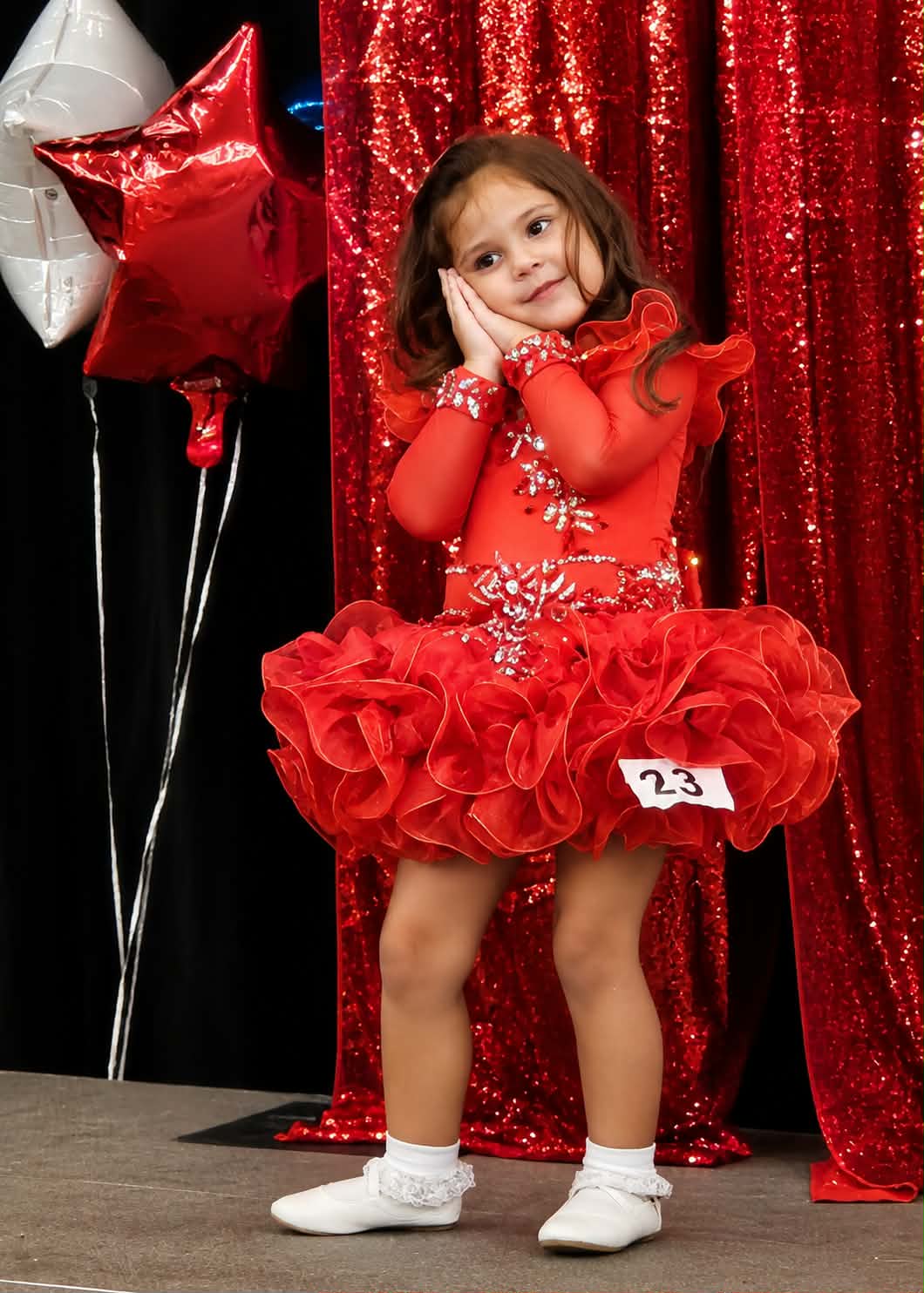 3/5 Fire Red Dress by Connie Hobson