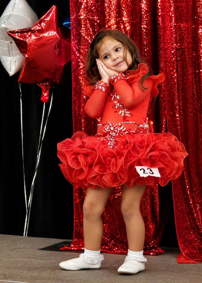 3/5 Fire Red Dress by Connie Hobson