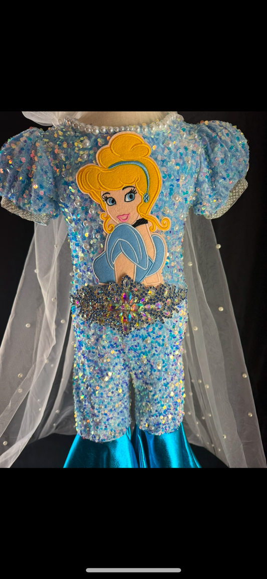 2T Cinderella OOC in Dusty Blue