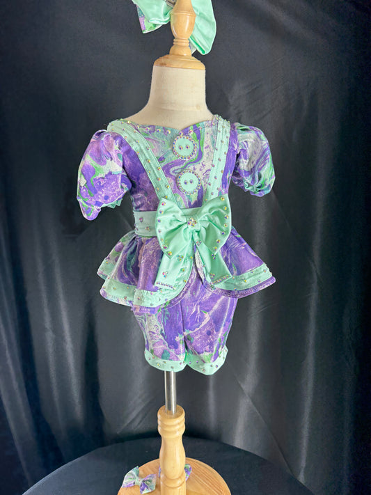 2-3T Purple and Mint Galaxy Glizt OOC