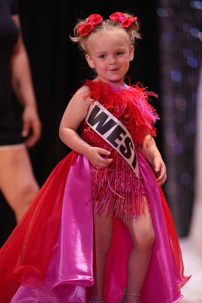 18/3 Red Red Beaded Fun Fashion by Parisian Bridal