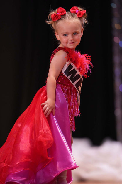 18/3 Red Red Beaded Fun Fashion by Parisian Bridal