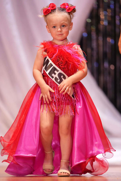 18/3 Red Red Beaded Fun Fashion by Parisian Bridal