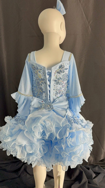 5/6 slim 7 blue swan dress