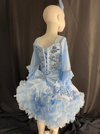 5/6 slim 7 blue swan dress