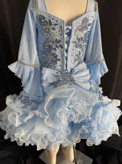 5/6 slim 7 blue swan dress