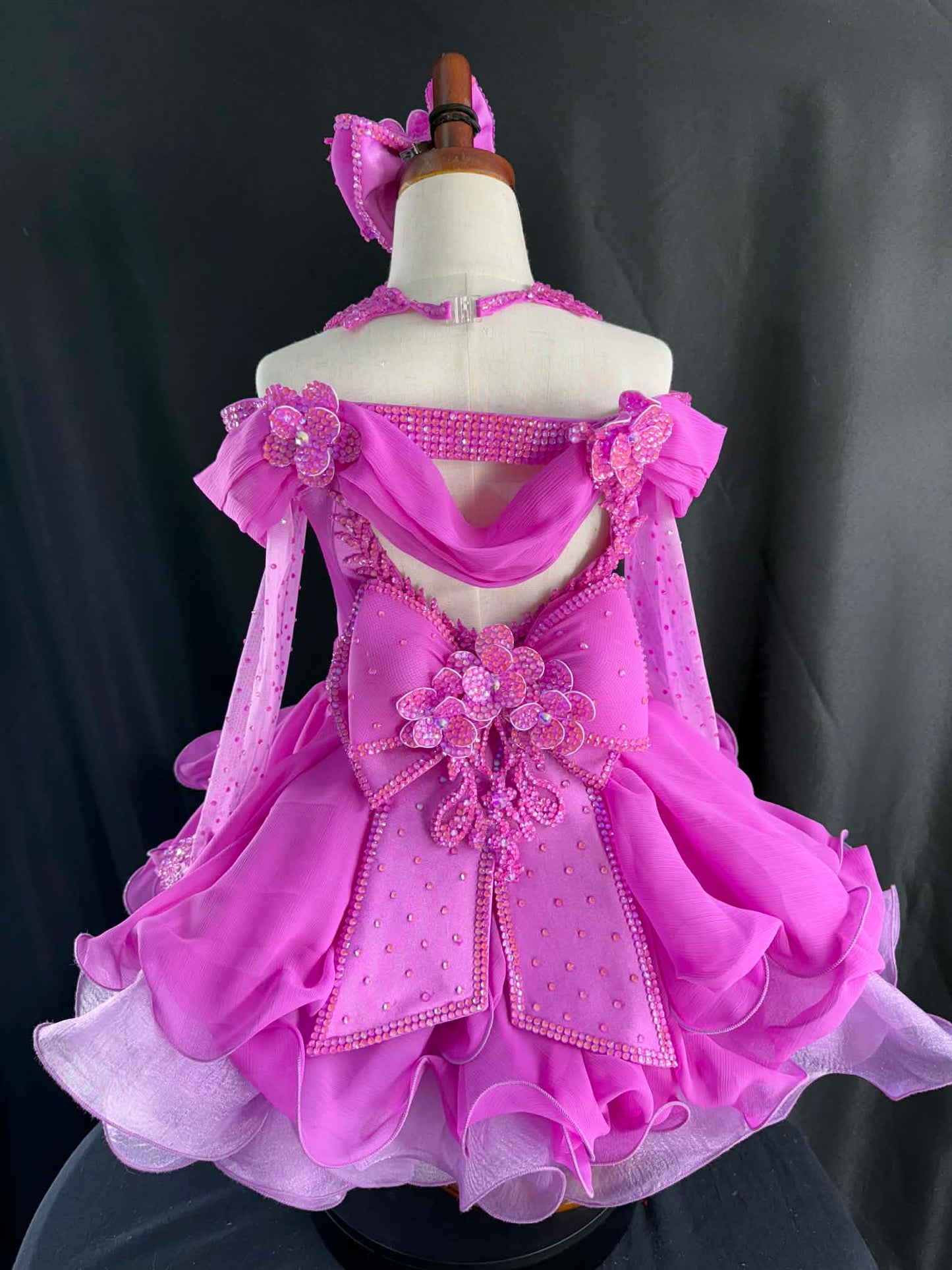 6/8- slim 9 Raspberry Beret by Luna Amori