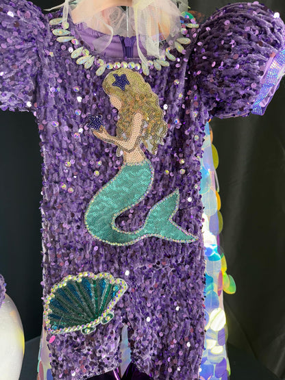 *3-6 Months - Mermaid Dreams OOC/FF in Purple and Turquoise