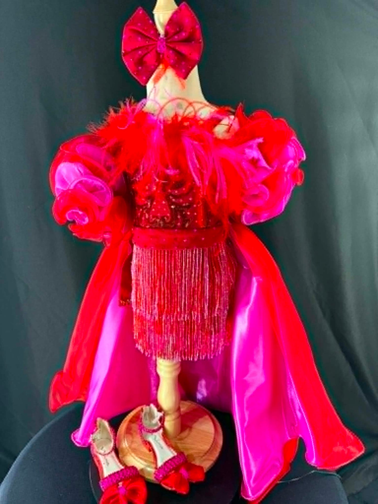 18/3 Red Red Beaded Fun Fashion by Parisian Bridal