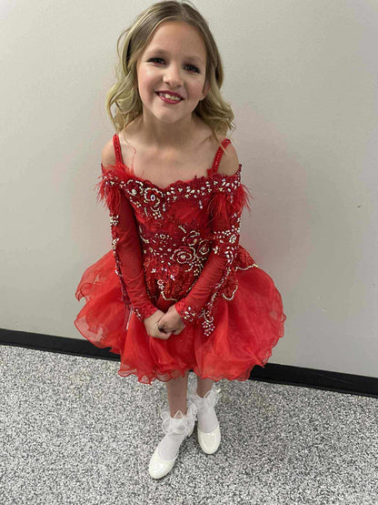 6/8 Glitzy Belle High Glitz Vivid Red