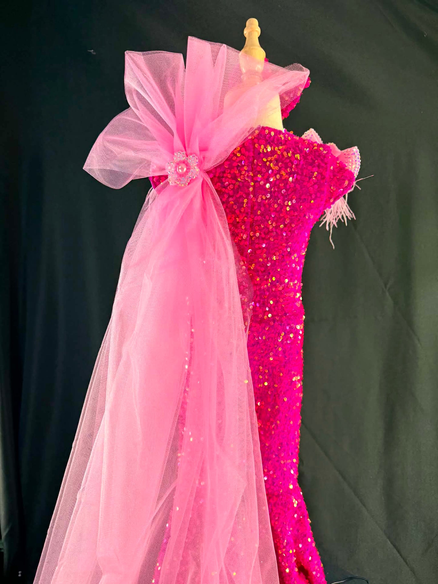 3T Double Pink Bow FF