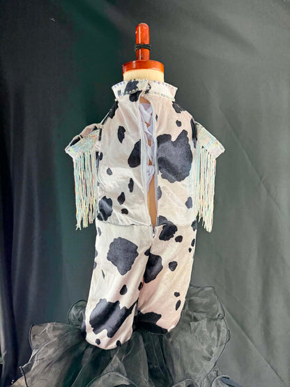18/3 slim 4  Black/ White Western Tog