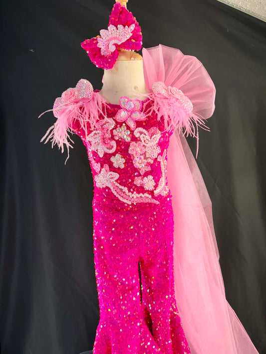 3T Double Pink Bow FF