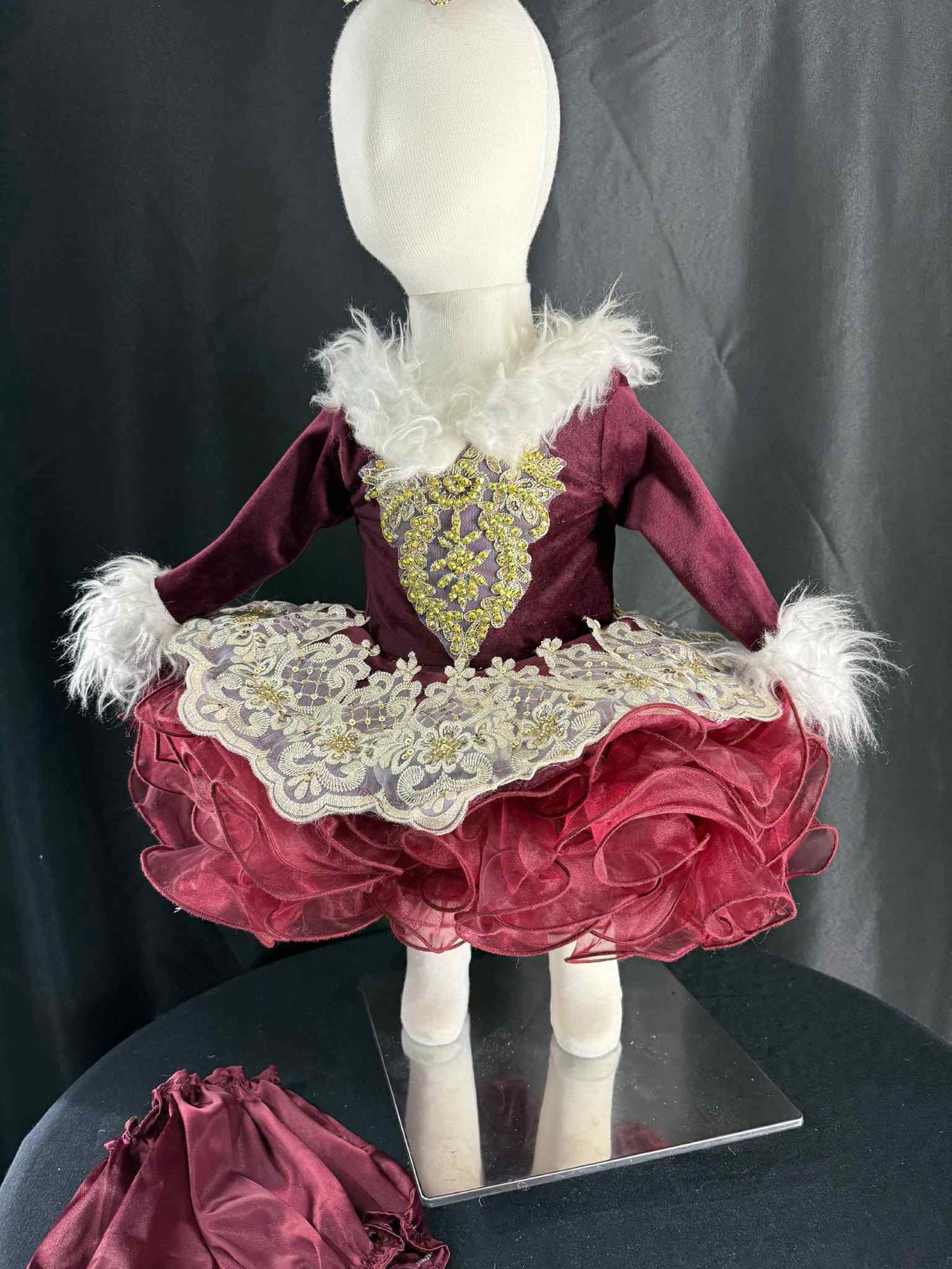 *9-12 month Christmas in Burgundy