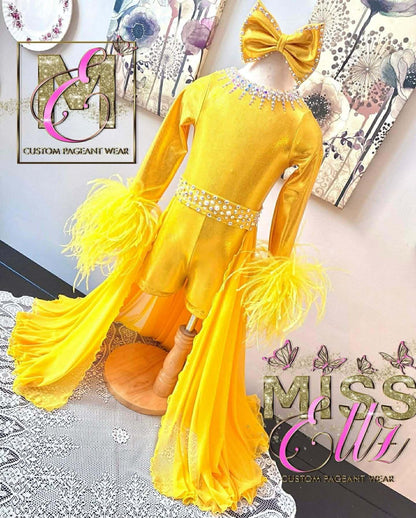 3/4 Small 5 Yellow Parakeet Fun Fashion