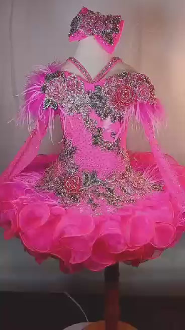 3/5 Mega Glitz Gemics in Hot Pink