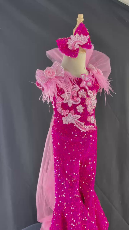 3T Double Pink Bow FF