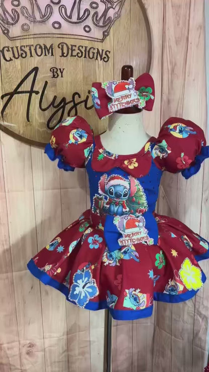 18/3-4 Stitch Hawaiian Christmas