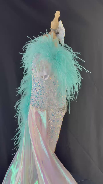 4/6 Turquoise Feather FF