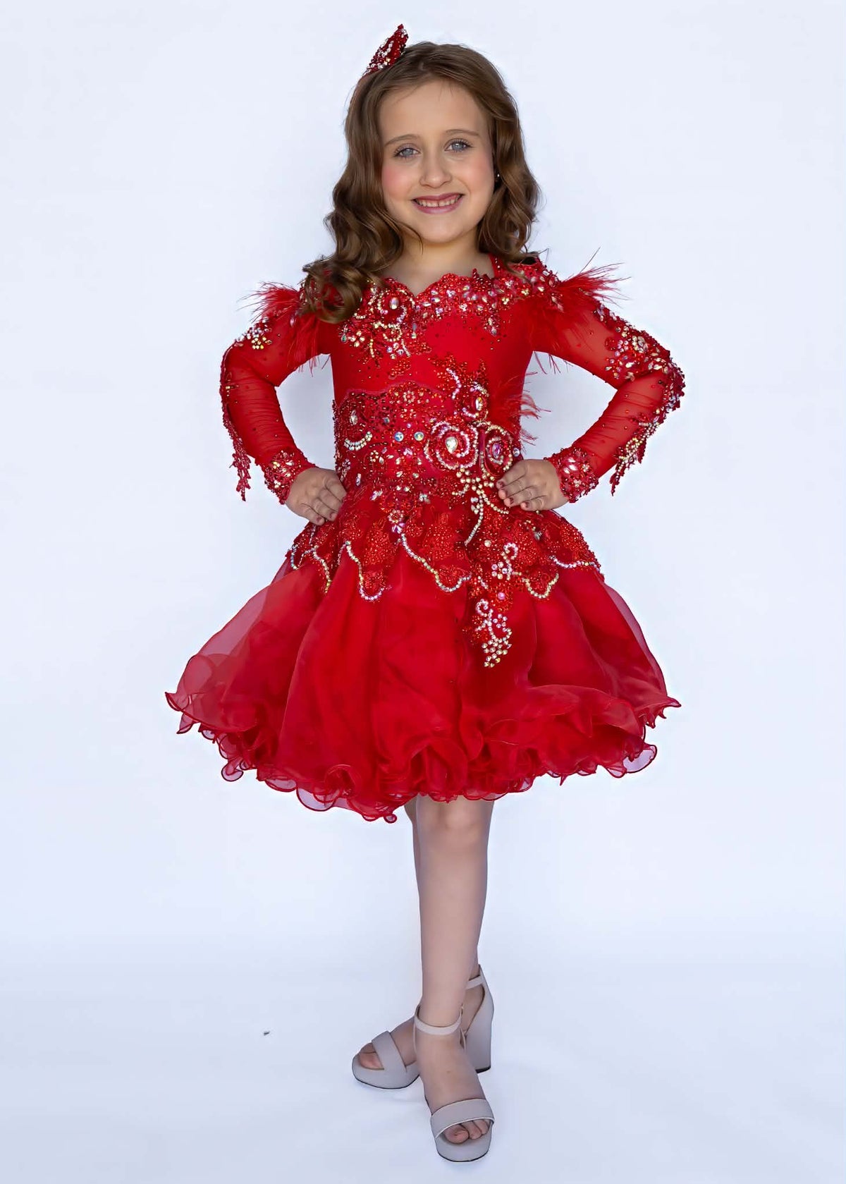 6/8 Glitzy Belle High Glitz Vivid Red